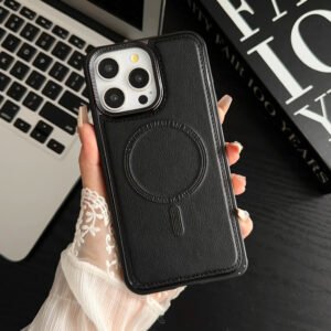 Luxury Premium Metal Frame Aluminum Alloy Phone Bumper Removable Shockproof Leather Case Cover For iPhone Series