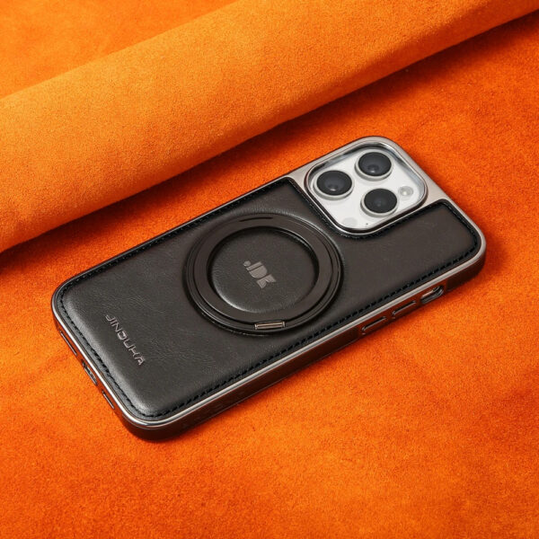 Luxury Premium Kickstand Magnetic Leather Phone Case For iPhone Series - Image 17