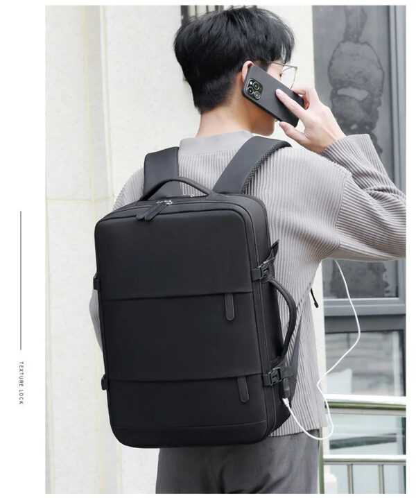 Luxury Premium with USB Charging Port Travel Fashion Bag Laptop Backpack Bag - Image 25
