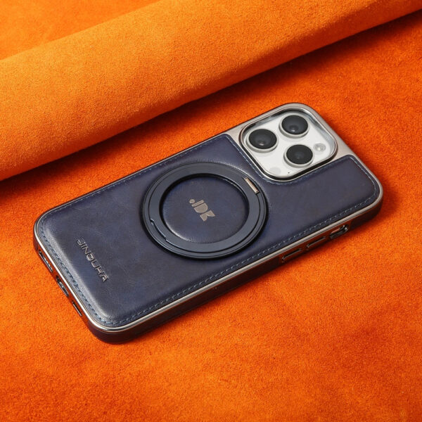 Luxury Premium Kickstand Magnetic Leather Phone Case For iPhone Series - Image 19