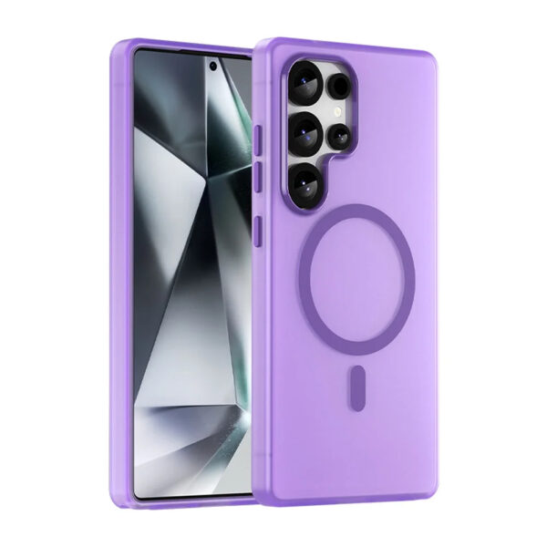 Luxury Premium Matte Candy Magnetic Wireless Charging Transparent Case Covers For Samsung S Series - Image 28