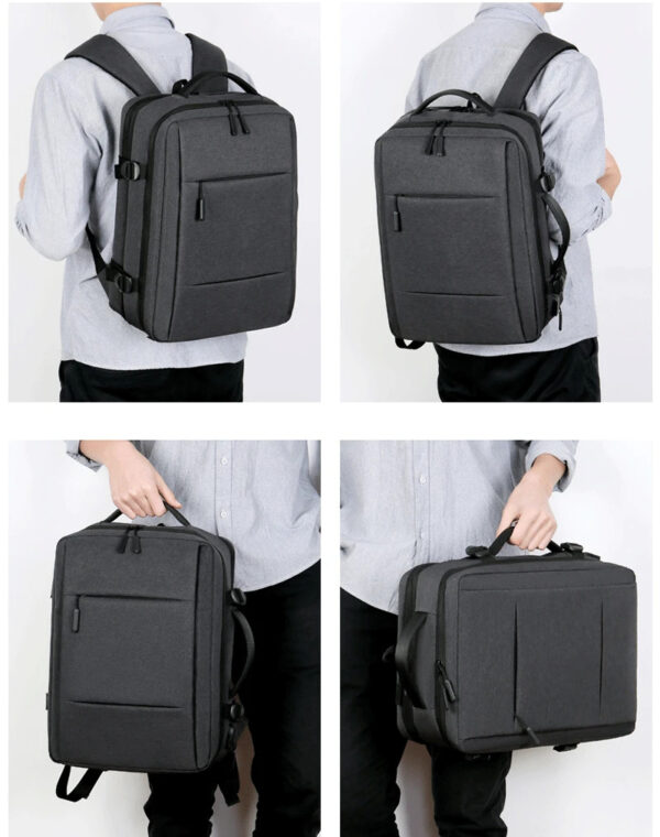 Luxury Premium with USB Charging Port Travel Fashion Bag Laptop Backpack Bag - Image 8