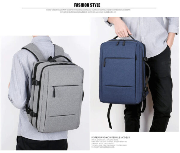 Luxury Premium with USB Charging Port Travel Fashion Bag Laptop Backpack Bag - Image 7