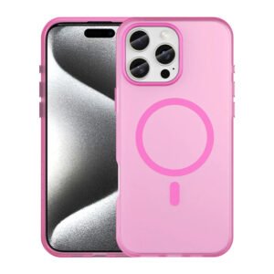 Luxury Premium Matte Candy Magnetic Wireless Charging Transparent Case Covers For iPhone Series