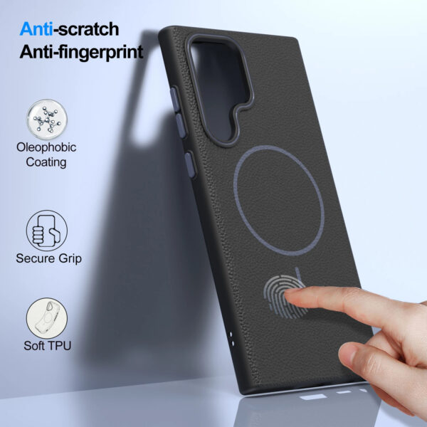 Luxury Premium Business Style Litchi Texture Magnetic Wireless Charging Phone Cover Case for Samsung Galaxy S Series - Image 27