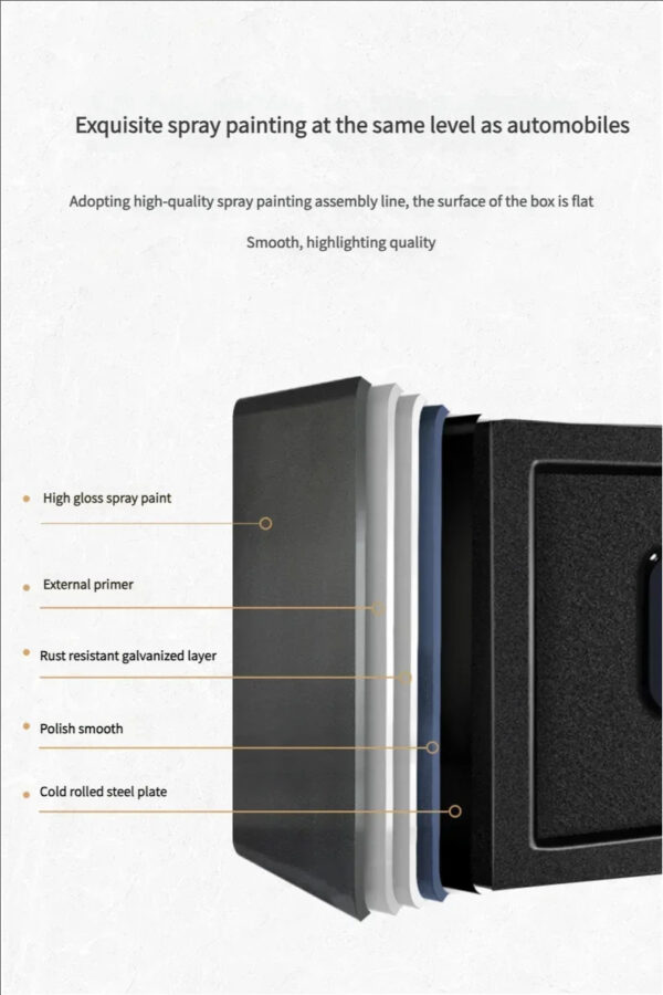 New Design 10KG Professional Fireproof Digital Electronic Security Deposit Safe Box - Image 7