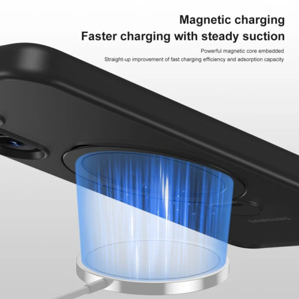 Luxury Premium Clear Matte Frosted Magnetic Invisible Metal Kickstand Holder  Case Cover For Samsung A Series - Image 6