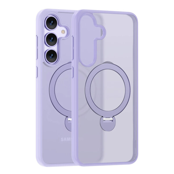 Luxury Premium Clear Matte Frosted Magnetic Invisible Metal Kickstand Holder  Case Cover For Samsung A Series - Image 10