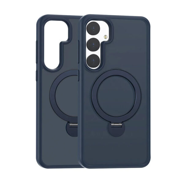 Luxury Premium Clear Matte Frosted Magnetic Invisible Metal Kickstand Holder  Case Cover For Samsung A Series - Image 14