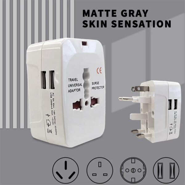 Universal 110-250v 10A Electric AC Power Charger Socket International World Travel Adapter - Image 31