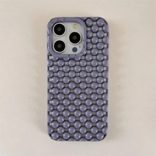 Luxury Premium Unique Creative Hollow 3D Pearl Design Soft TPU Shockproof Mobile Phone Cover for iPhone Series - Image 9