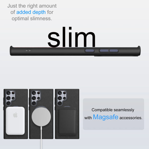 Luxury Premium Business Style Litchi Texture Magnetic Wireless Charging Phone Cover Case for Samsung Galaxy S Series - Image 28