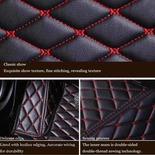 Luxury Premium Leather 7D Car Mats Waterproof Durable Easy Clean Non Skid Customized Car Floor Mat - Image 7