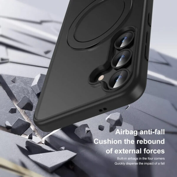 Luxury Premium Clear Matte Frosted Magnetic Invisible Metal Kickstand Holder  Case Cover For Samsung A Series - Image 7