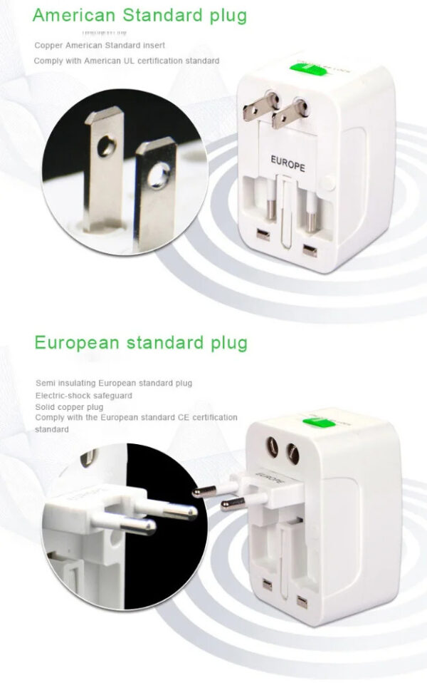 Universal 110-250v 10A Electric AC Power Charger Socket International World Travel Adapter - Image 12