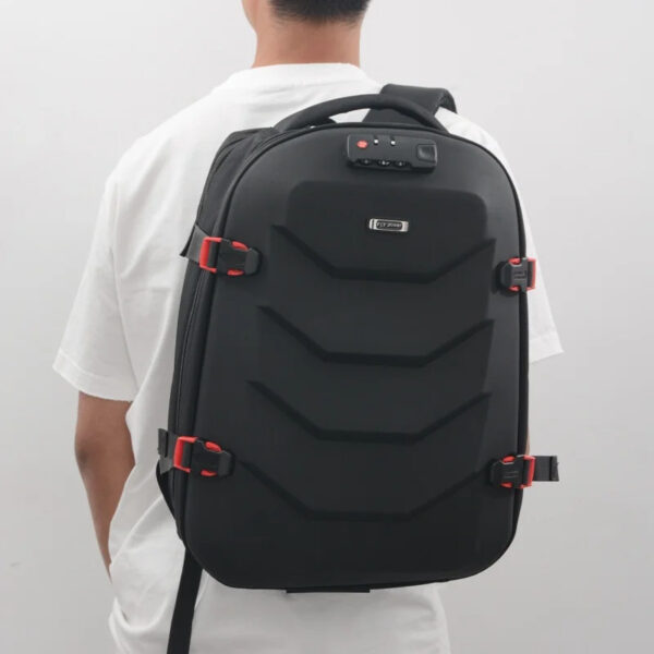 Luxury Premium Waterproof Leather Membrane Material Casual Sports Outdoor Work Travel Laptop Backpack - Image 9