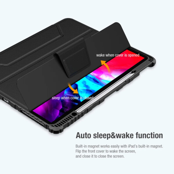 Nillkin Bumper Pro Leather Slide Camera Protection Shield Smart Flip Caser Cover For iPad Series - Image 7
