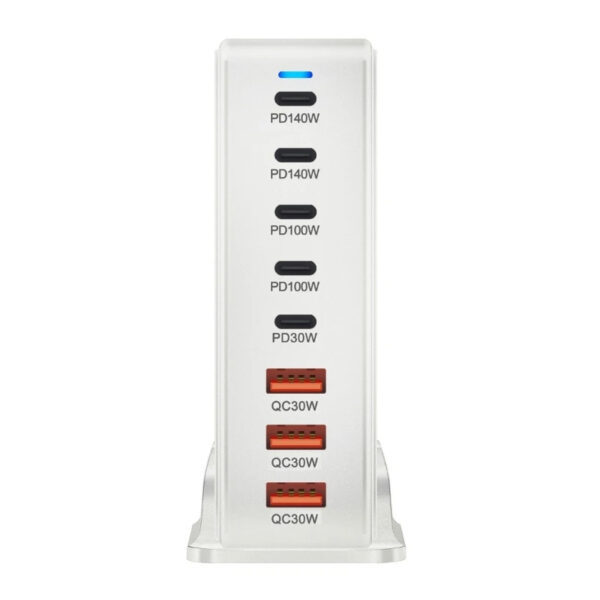600W GaN USB C Charger 8 port Desktop Charging Station PD3.0 USB Type C Fast Charger - Image 23