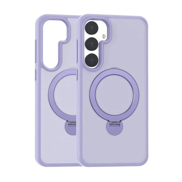 Luxury Premium Clear Matte Frosted Magnetic Invisible Metal Kickstand Holder  Case Cover For Samsung A Series - Image 15
