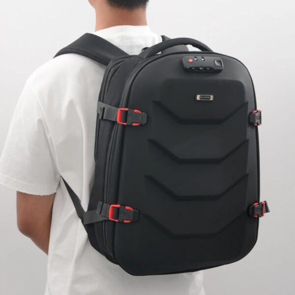 Luxury Premium Waterproof Leather Membrane Material Casual Sports Outdoor Work Travel Laptop Backpack - Image 19