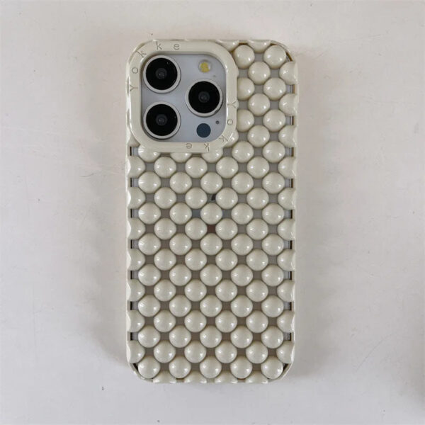 Luxury Premium Unique Creative Hollow 3D Pearl Design Soft TPU Shockproof Mobile Phone Cover for iPhone Series - Image 10