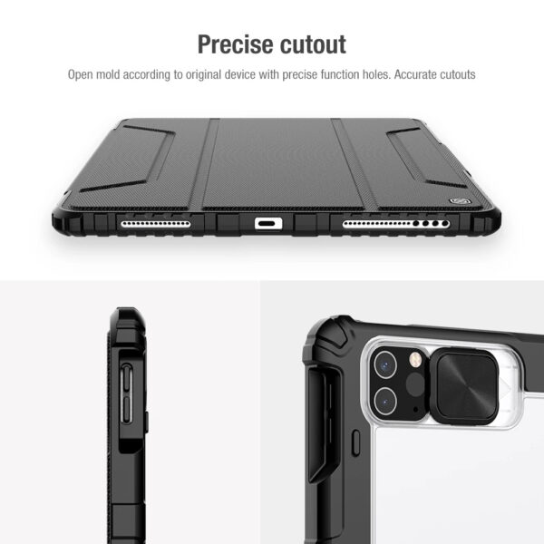 Nillkin Bumper Pro Leather Slide Camera Protection Shield Smart Flip Caser Cover For iPad Series - Image 5