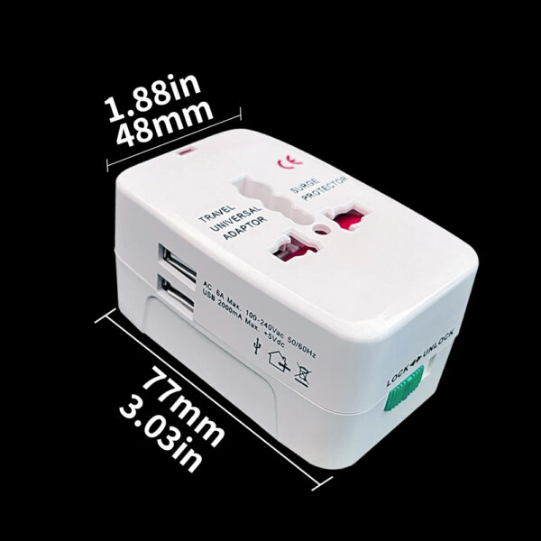Universal 110-250v 10A Electric AC Power Charger Socket International World Travel Adapter - Image 34