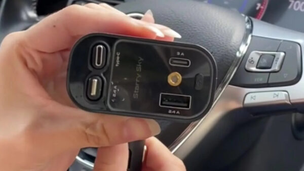4 in1 Retractable Car Charger with USB Roof Star Type-C Cable Fast Charging Cigarette Lighter Adapter - Image 8