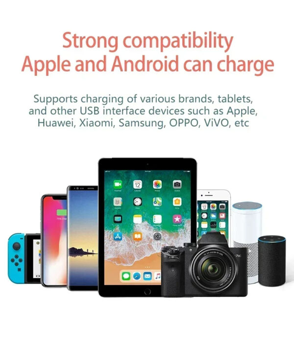 100W Multi Port Universal Smart Desktop Fast Charging Station Power Adapter - Image 21