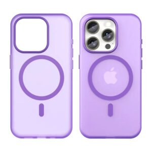 Luxury Premium Matte Candy Magnetic Wireless Charging Transparent Case Covers For iPhone Series