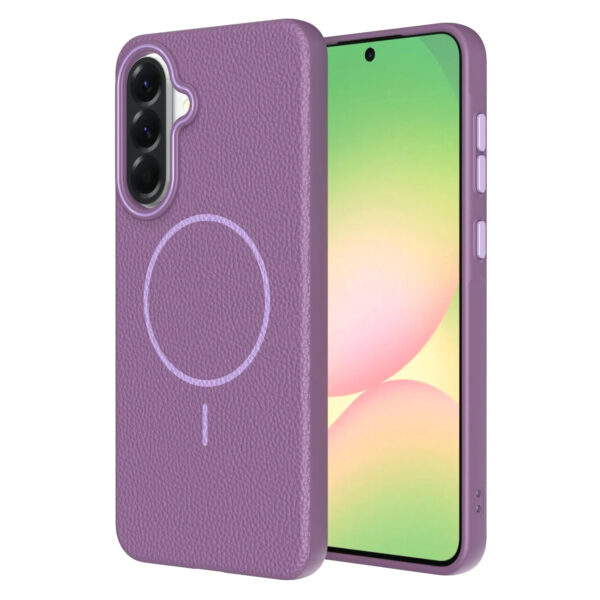 Luxury Premium Business Style Litchi Texture Magnetic Wireless Charging Phone Cover Case for Samsung Galaxy A Series - Image 8