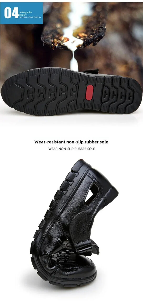 New Summer Genuine Leather Casual Wear-Resistant Hollow Skin Men's Sandals - Image 7