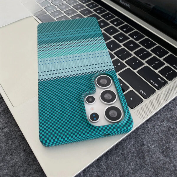 Luxury Premium Slim Carbon Fibre Stripe Wireless Charging Magnetic For Magsafe Case For Samsung Galaxy S Series - Image 8