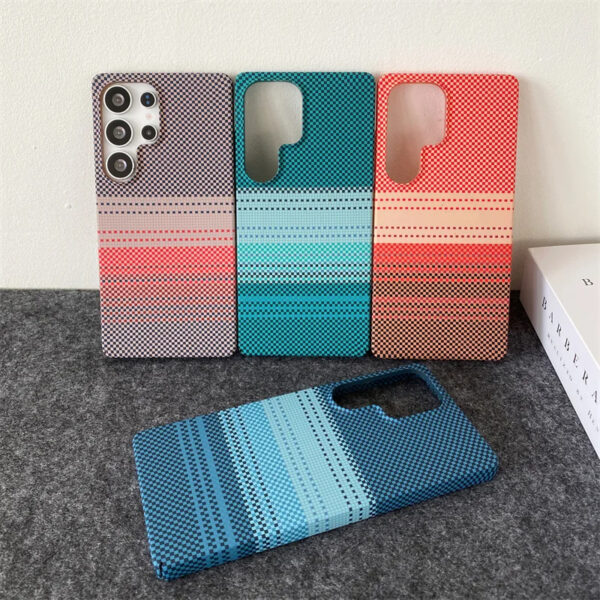 Luxury Premium Slim Carbon Fibre Stripe Wireless Charging Magnetic For Magsafe Case For Samsung Galaxy S Series - Image 10