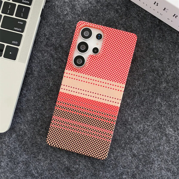 Luxury Premium Slim Carbon Fibre Stripe Wireless Charging Magnetic For Magsafe Case For Samsung Galaxy S Series - Image 4