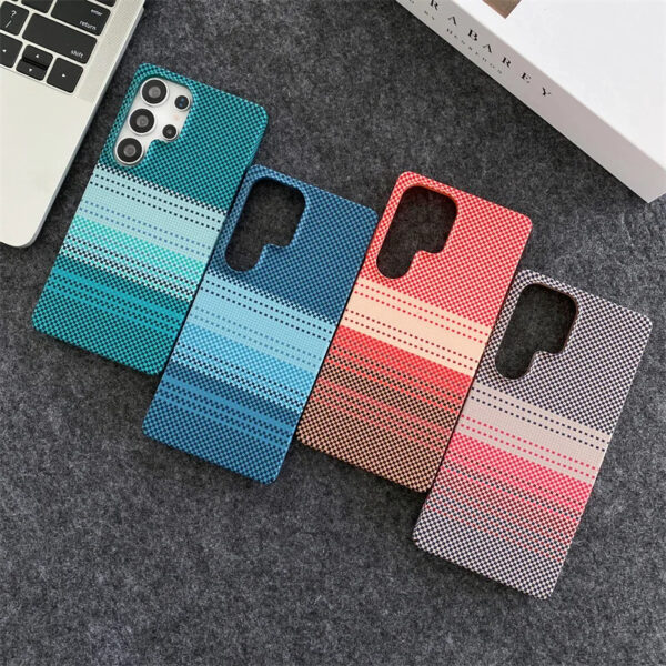 Luxury Premium Slim Carbon Fibre Stripe Wireless Charging Magnetic For Magsafe Case For Samsung Galaxy S Series - Image 11