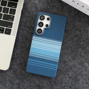 Luxury Premium Slim Carbon Fibre Stripe Wireless Charging Magnetic For Magsafe Case For Samsung Galaxy S Series