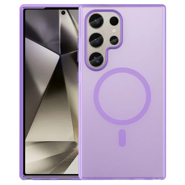 Luxury Premium Matte Candy Magnetic Wireless Charging Transparent Case Covers For Samsung S Series - Image 18