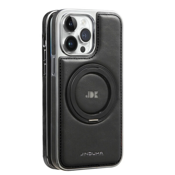 Luxury Premium Kickstand Magnetic Leather Phone Case For iPhone Series - Image 32