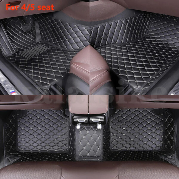 Luxury Premium Leather 7D Car Mats Waterproof Durable Easy Clean Non Skid Customized Car Floor Mat - Image 37