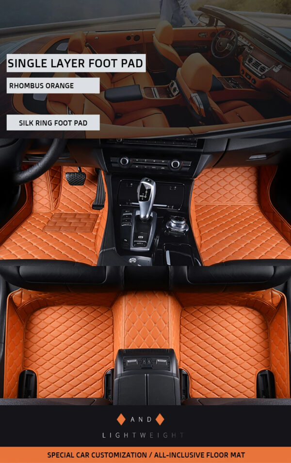 Luxury Premium Leather 7D Car Mats Waterproof Durable Easy Clean Non Skid Customized Car Floor Mat - Image 51