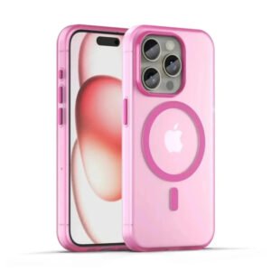 Luxury Premium Matte Candy Magnetic Wireless Charging Transparent Case Covers For iPhone Series