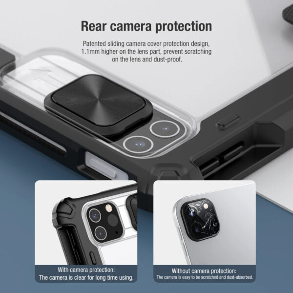 Nillkin Bumper Pro Leather Slide Camera Protection Shield Smart Flip Caser Cover For iPad Series - Image 9