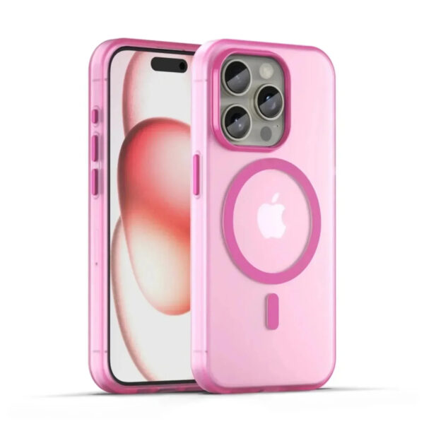 Luxury Premium Matte Candy Magnetic Wireless Charging Transparent Case Covers For iPhone Series - Image 7