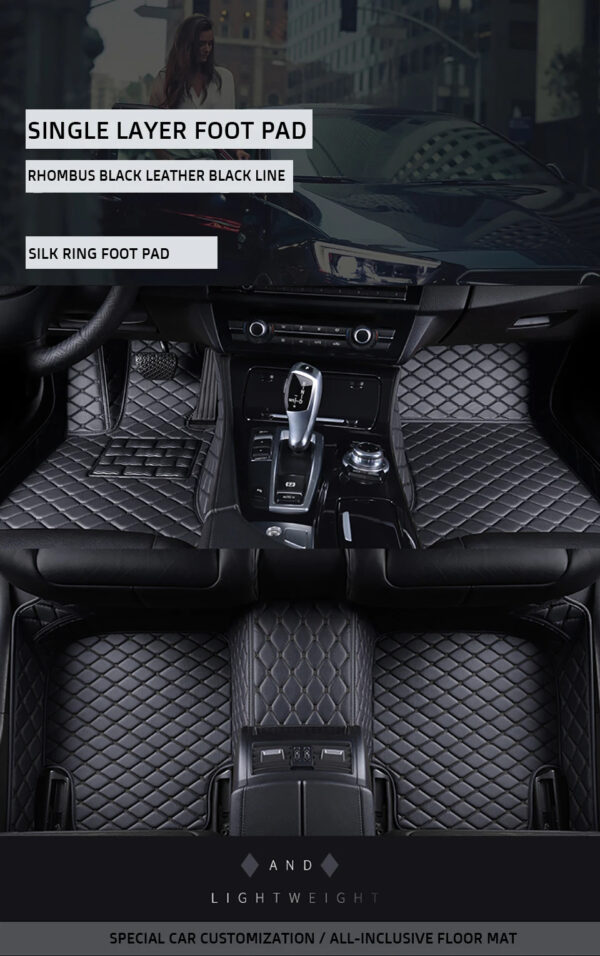 Luxury Premium Leather 7D Car Mats Waterproof Durable Easy Clean Non Skid Customized Car Floor Mat - Image 52