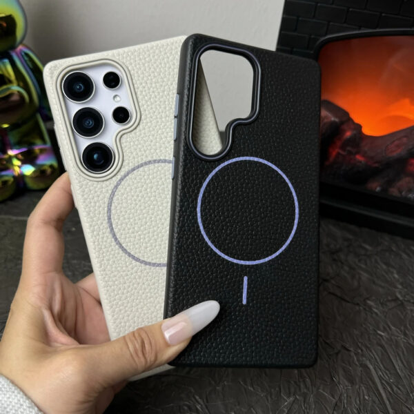Luxury Premium Business Style Litchi Texture Magnetic Wireless Charging Phone Cover Case for Samsung Galaxy S Series - Image 15