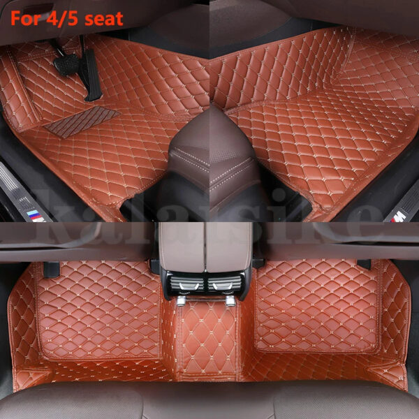 Luxury Premium Leather 7D Car Mats Waterproof Durable Easy Clean Non Skid Customized Car Floor Mat - Image 40