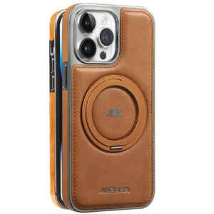 Luxury Premium Kickstand Magnetic Leather Phone Case For iPhone Series