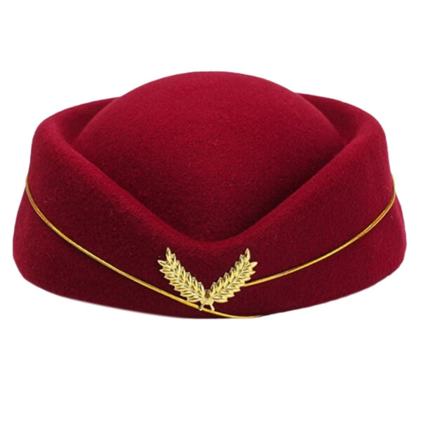 Luxury Premium Stewardess Beret Party Cosplay Formal Party Costume Hat - Image 5