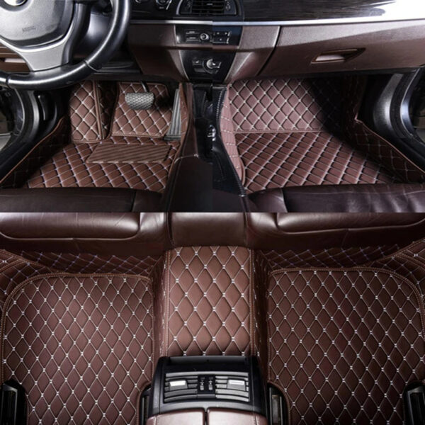 Luxury Premium Leather 7D Car Mats Waterproof Durable Easy Clean Non Skid Customized Car Floor Mat - Image 48
